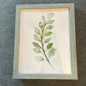 Tree Branch Watercolor Framed Picture Wall Decor